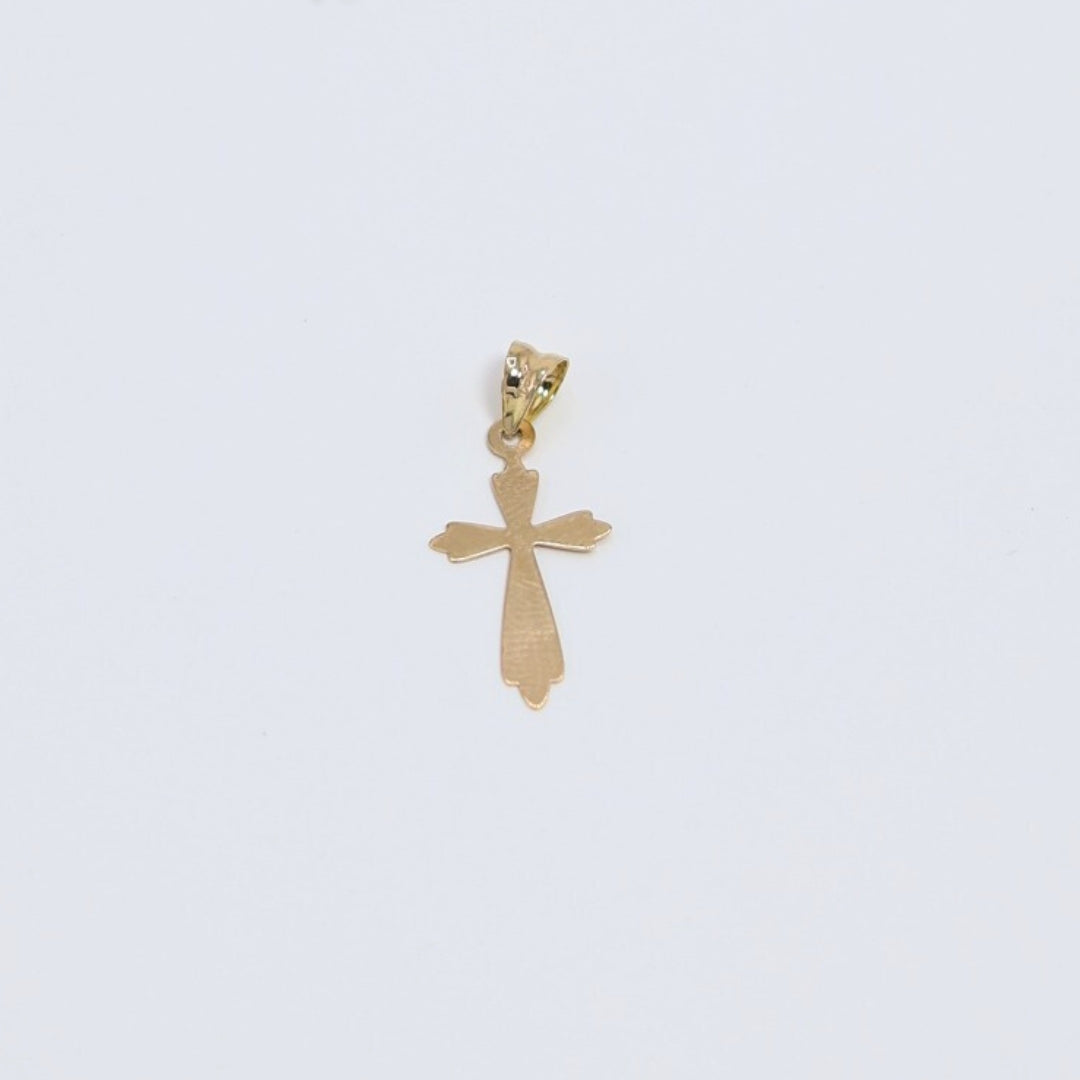 Decorative End Cross Pendant