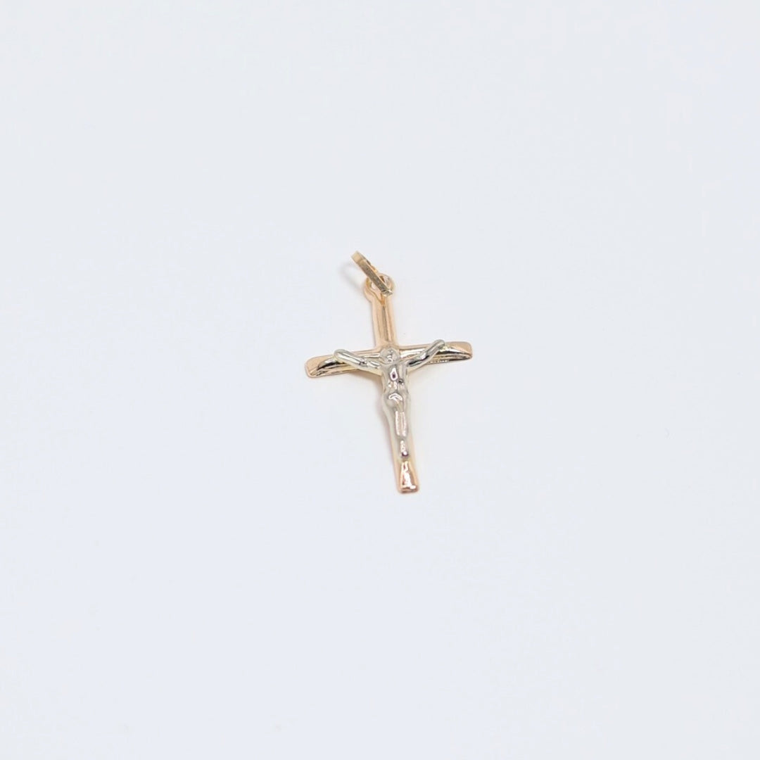 Two-Tone Cross Pendant