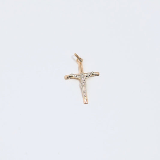 Two-Tone Cross Pendant