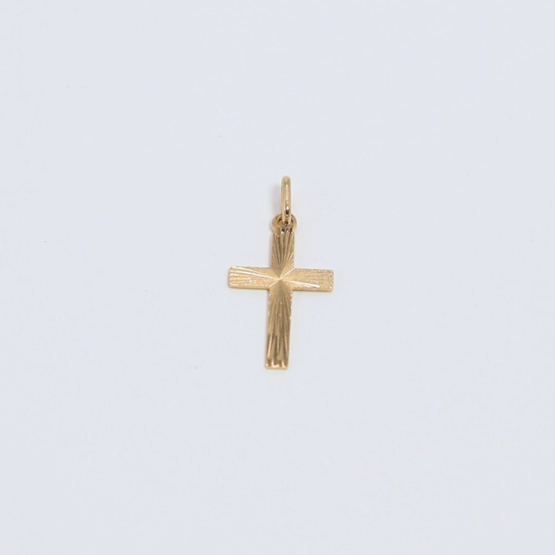 Textured Gold Cross