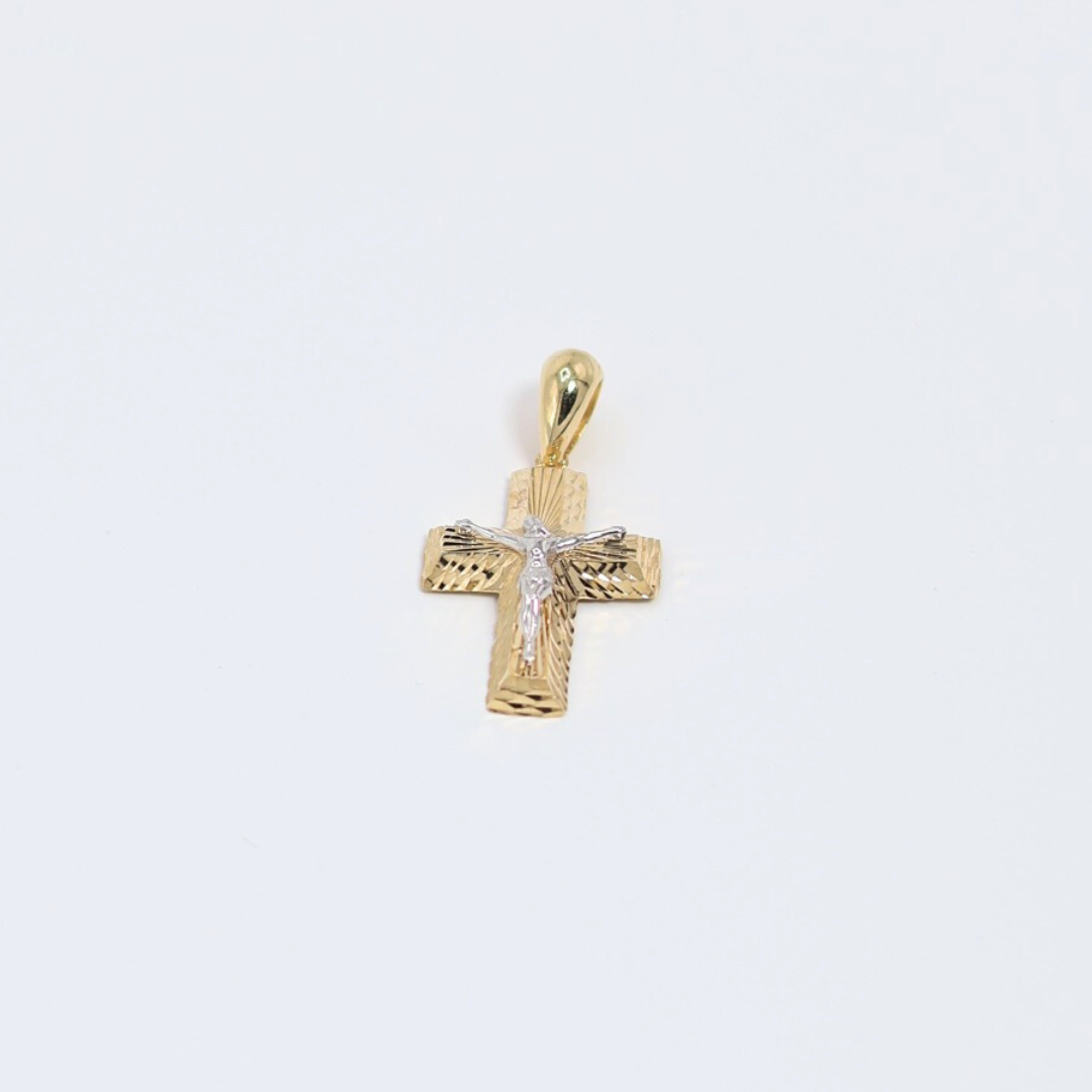 Textured Crucifix Pendant