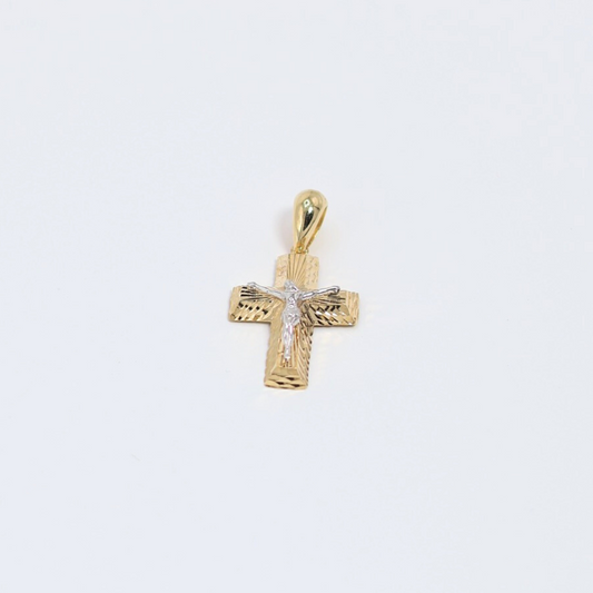 Textured Crucifix Pendant
